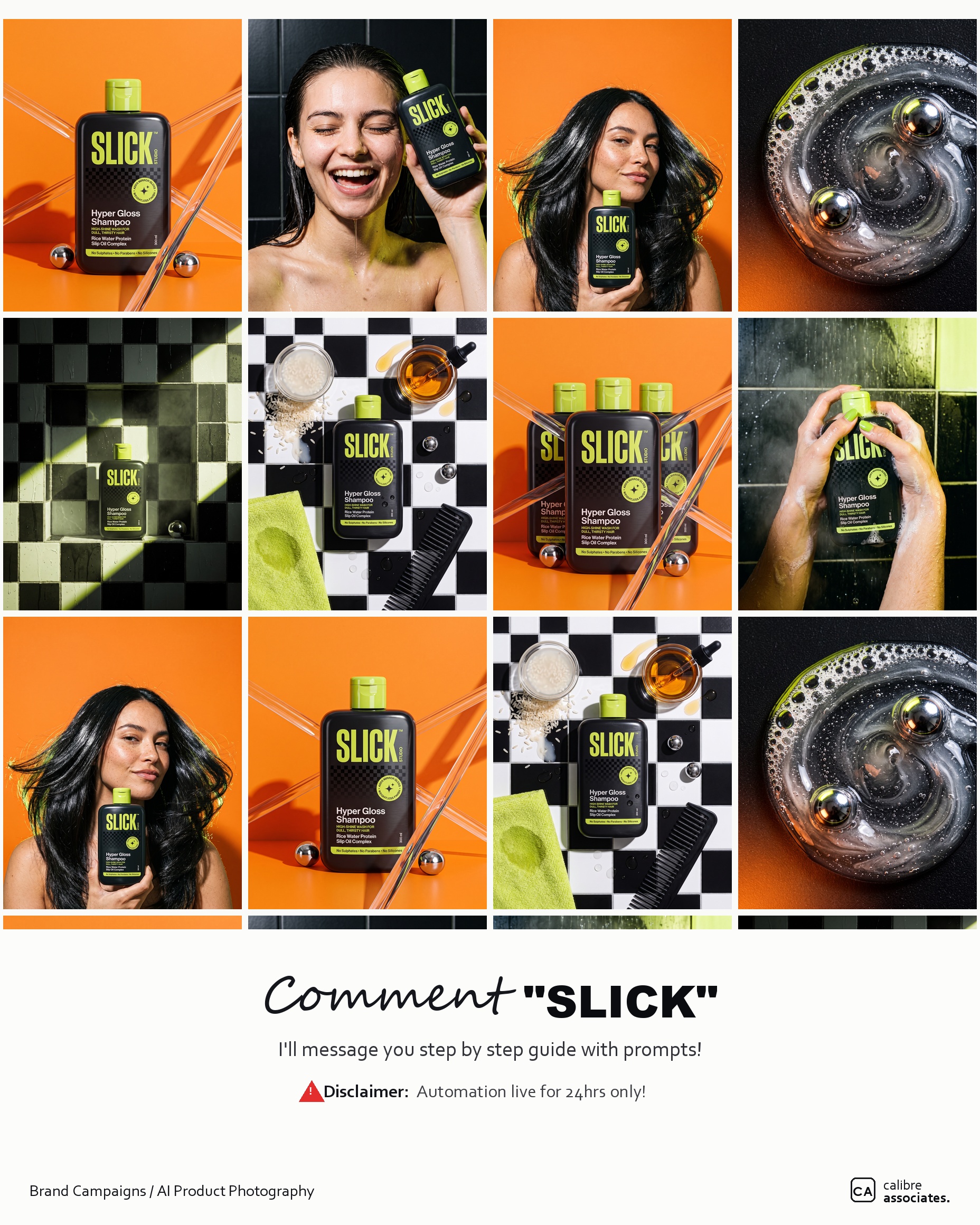 Lead generation post inviting followers to comment for the Slick prompt guide