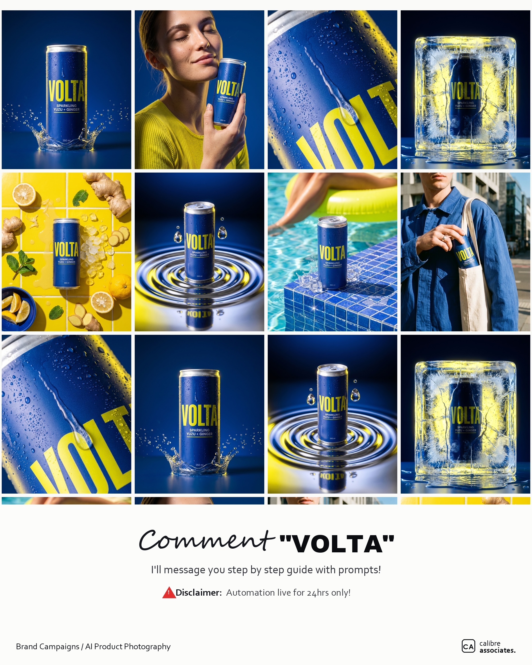 Lead generation post inviting followers to comment for the Volta prompt guide